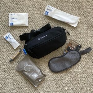 NEW Therabody United Traveler’s Kit Belt Bag TheraFace Bundle Eye Mask NIB